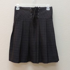Torrid Women's plaid pleated skirt lace up plus 16